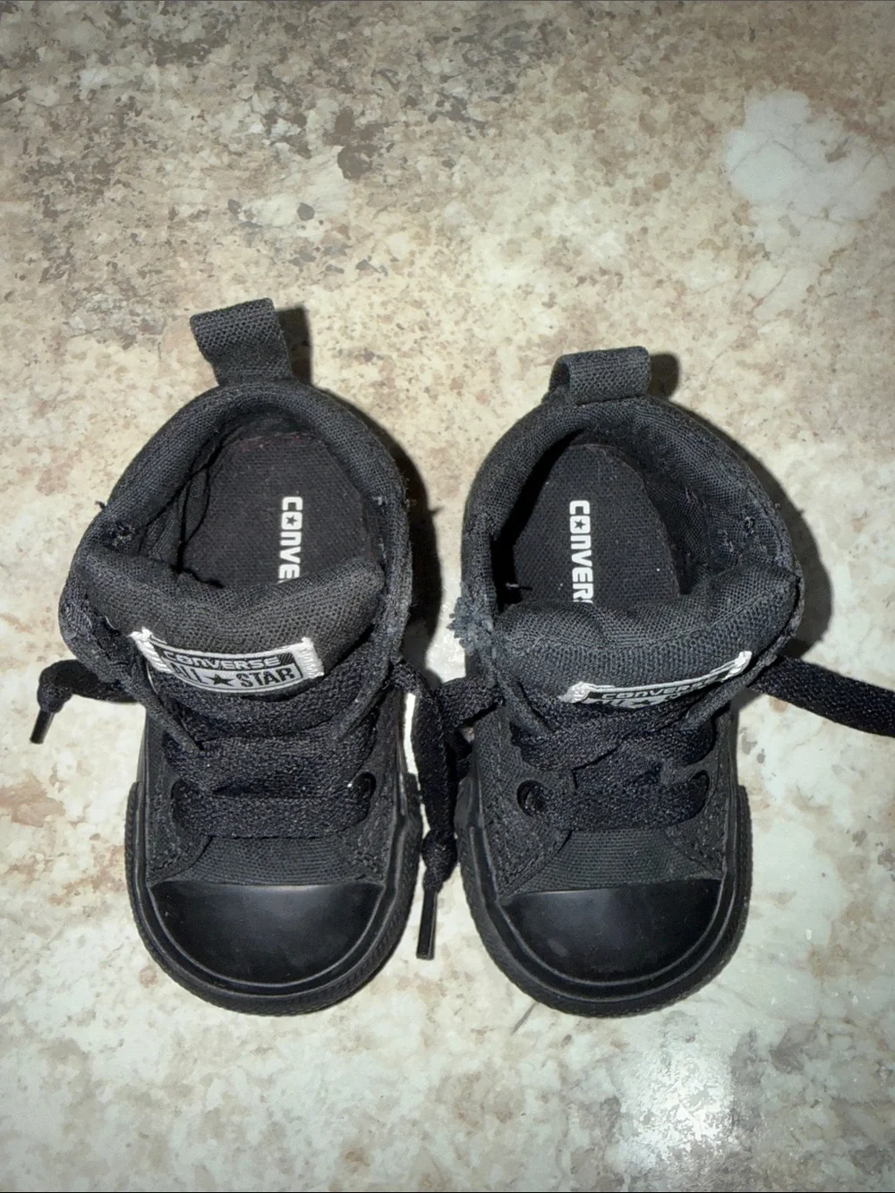 Converse Baby Black High-Top Sneakers